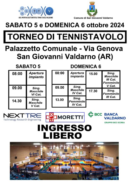 Un fine settimana con il tennistavolo