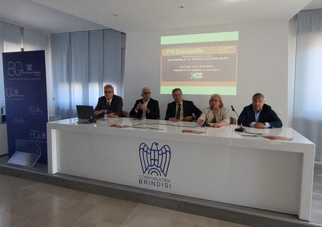 COMUNICATO STAMPA Confindustria Brindisi e ITS Academy A. Cuccovillo – I MECCATRONICI DEL FUTURO SI FORMANO A BRINDISI