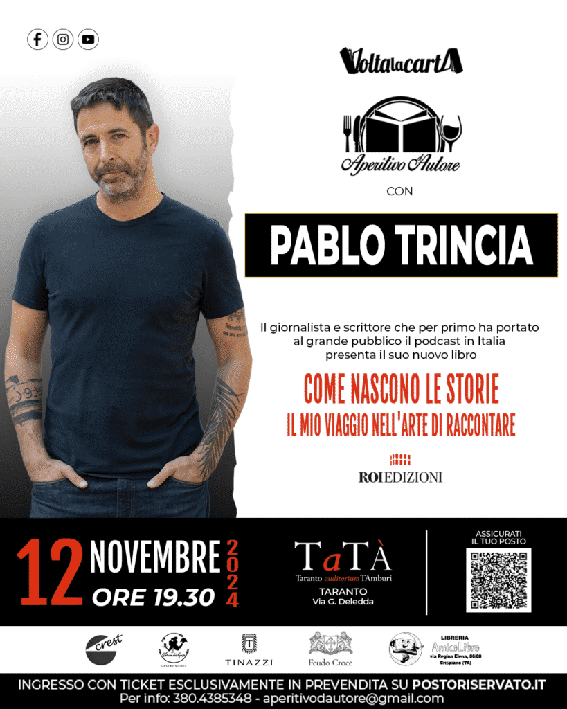 CS Aperitivo d’Autore con Pablo Trincia