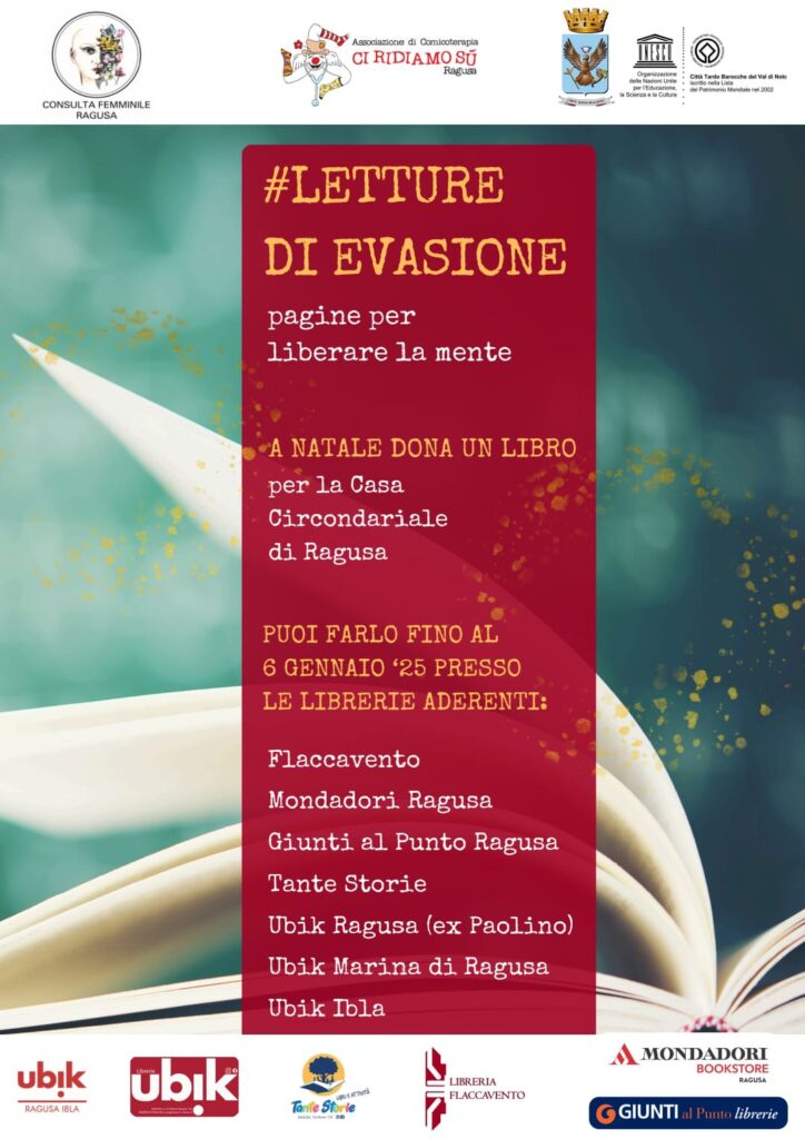 Cs. n.626 A Natale, regala una speranza, dona un libro alla Casa Circondariale di Ragusa + foto