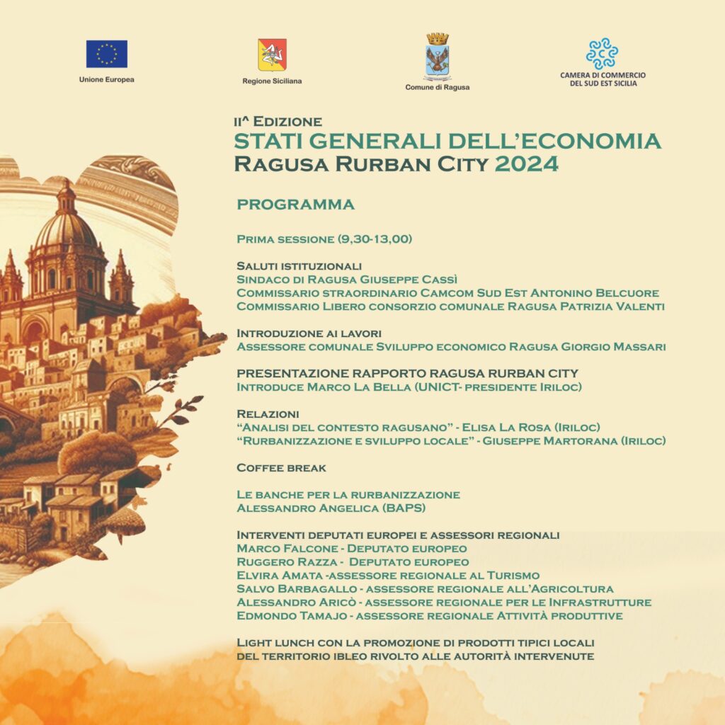 Cs. n.627 Seconda edizione degli “Stati generali dell’economia ragusana” + grafica