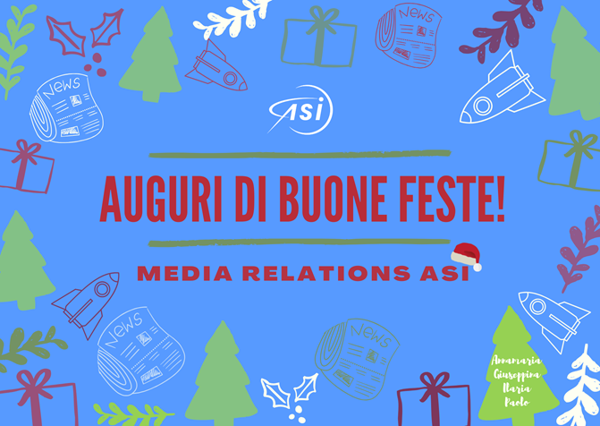 Auguri dall’Agenzia Spaziale Italiana