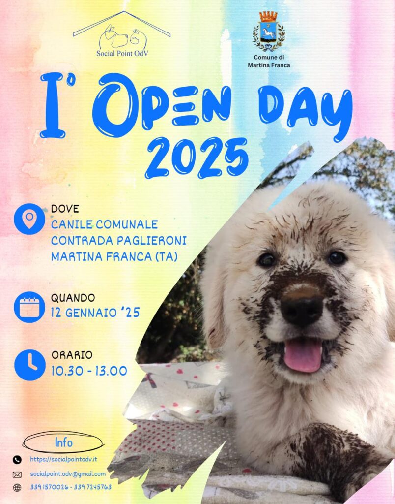 Cs e foto adozioni e open day canile Martina
