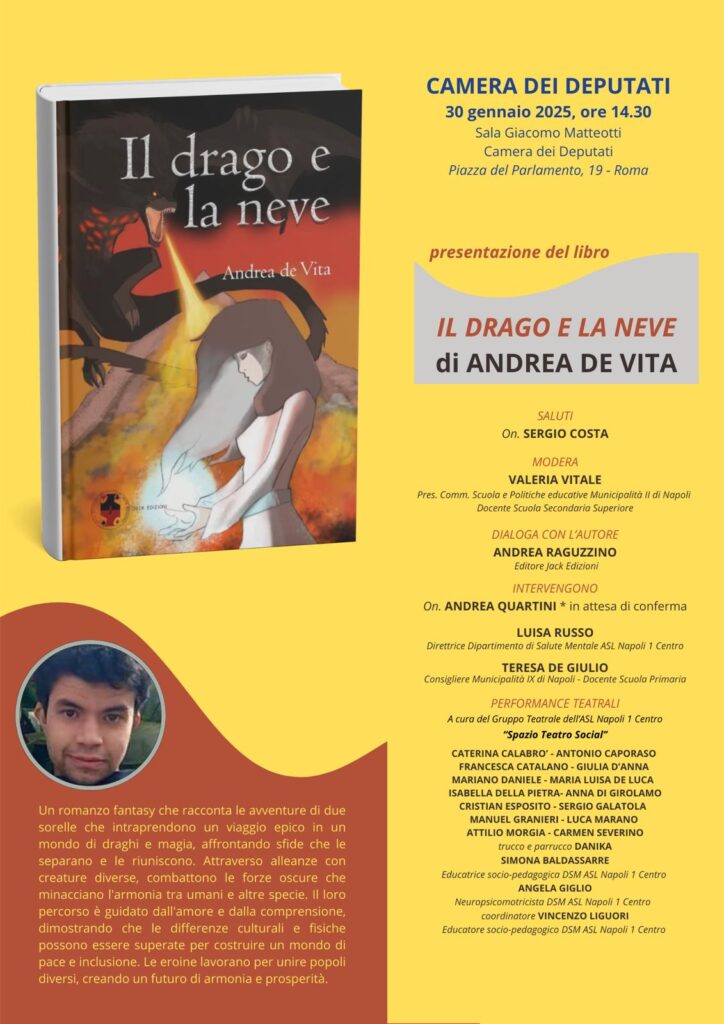 Il drago e la neve – Giovedì alle 14.30 diretta webtv – Interviene Costa