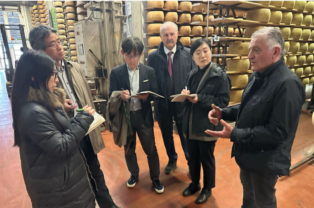 COMUNICATO STAMPA : La filiera del Parmigiano Reggiano sotto la lente dei professori giapponesi