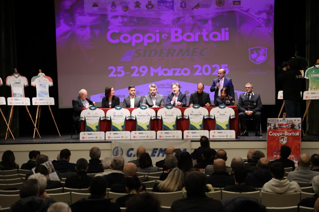 PRESENTATA A FERRARA LA SETTIMANA INTERNAZIONALE COPPI E BARTALI 2025