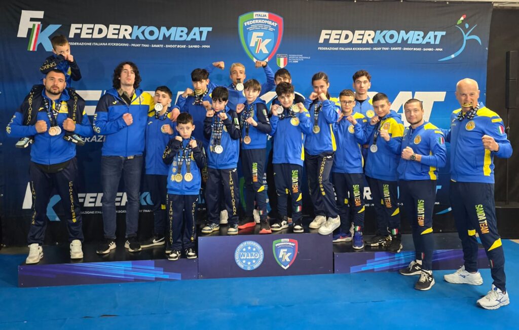 Team Martorana, pioggia di medaglie per i giovani atleti ai campionati italiani di Kick Jitsu e Shoot Boxe