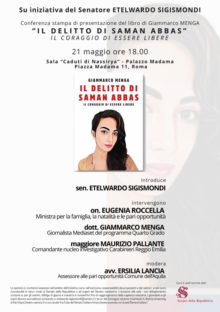 CS CULTURA, MERCOLEDI’ IN SENATO PRESENTAZIONE DEL LIBRO DELL’AQUILANO MENGA.