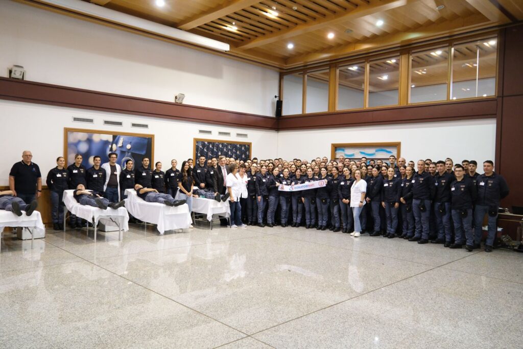 Straordinaria donazione di sangue alla Scuola Superiore della Polizia di Stato organizzata dall’Associazione Donatorinati