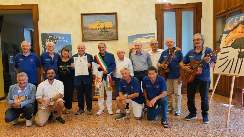 Comunicato stampa: Il Vicesindaco Gianni Grandu ha incontrato Luciano Boscolo Cucco grande amico di Cervia.