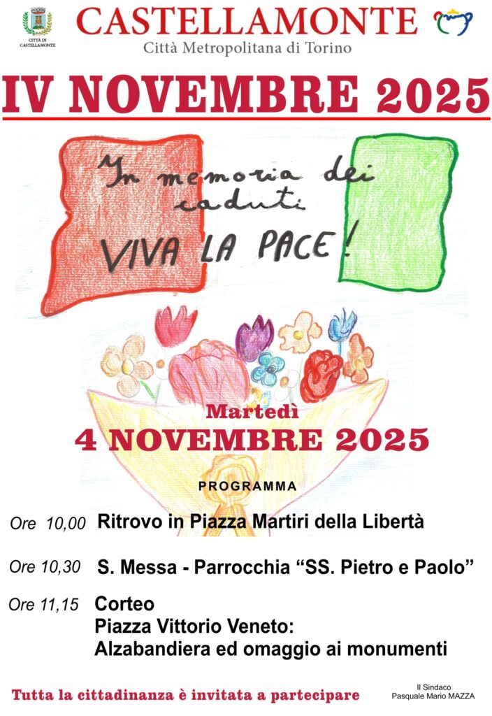 Locandine celebrazione IV Novembre