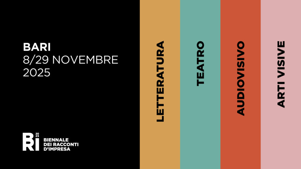 BARI – Martedì 4 novembre (ore 10), CONFERENZA STAMPA di presentazione terza edizione Biennale dei Racconti d’Impresa – CS