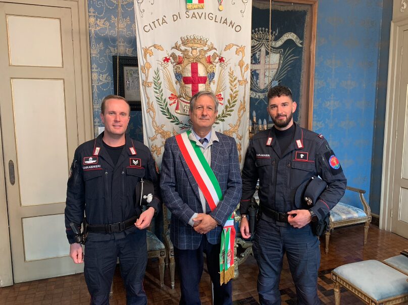 Il nuovo Comandante del Nucleo Carabinieri Forestale di Cuneo in Municipio