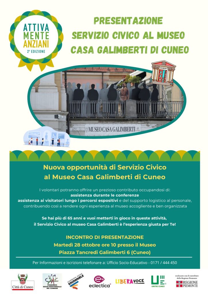 Il Museo Casa Galimberti apre le porte ai volontari del servizio civico