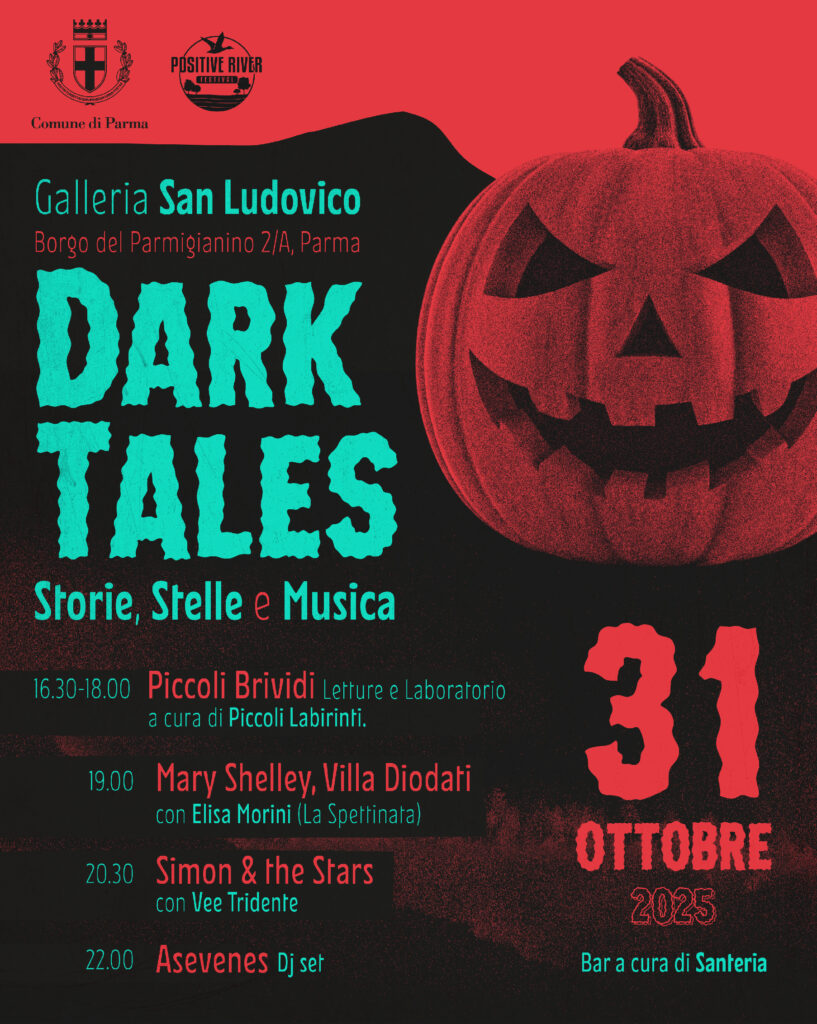 Comunicato stampa – Halloween a Parma: un weekend tra arte, cinema, musica e letteratura con Dark Tales il 31 ottobre e I Giardini della Paura dei Morti il 2 novembre