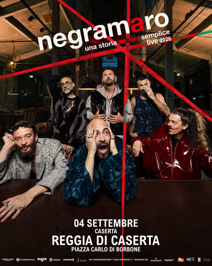I Negramaro annunciano un concerto esclusivo alla Reggia di Caserta per l’11esima edizione del festival Un’Estate da Belvedere, il 4 settembre. Unica tappa in Campania, biglietti in vendita da oggi!