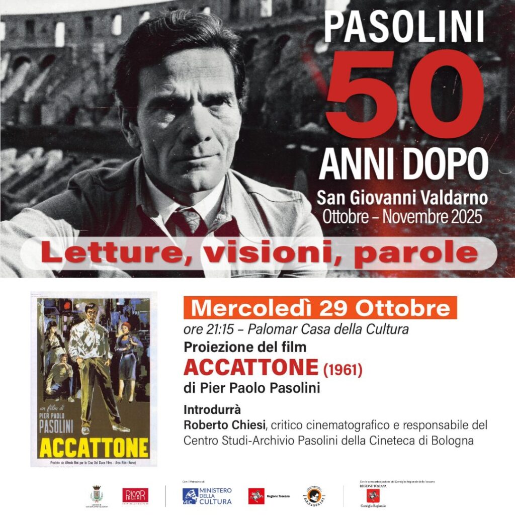 “Accattone” inaugura la sezione “Visioni” del progetto “Pasolini – 50 anni dopo”