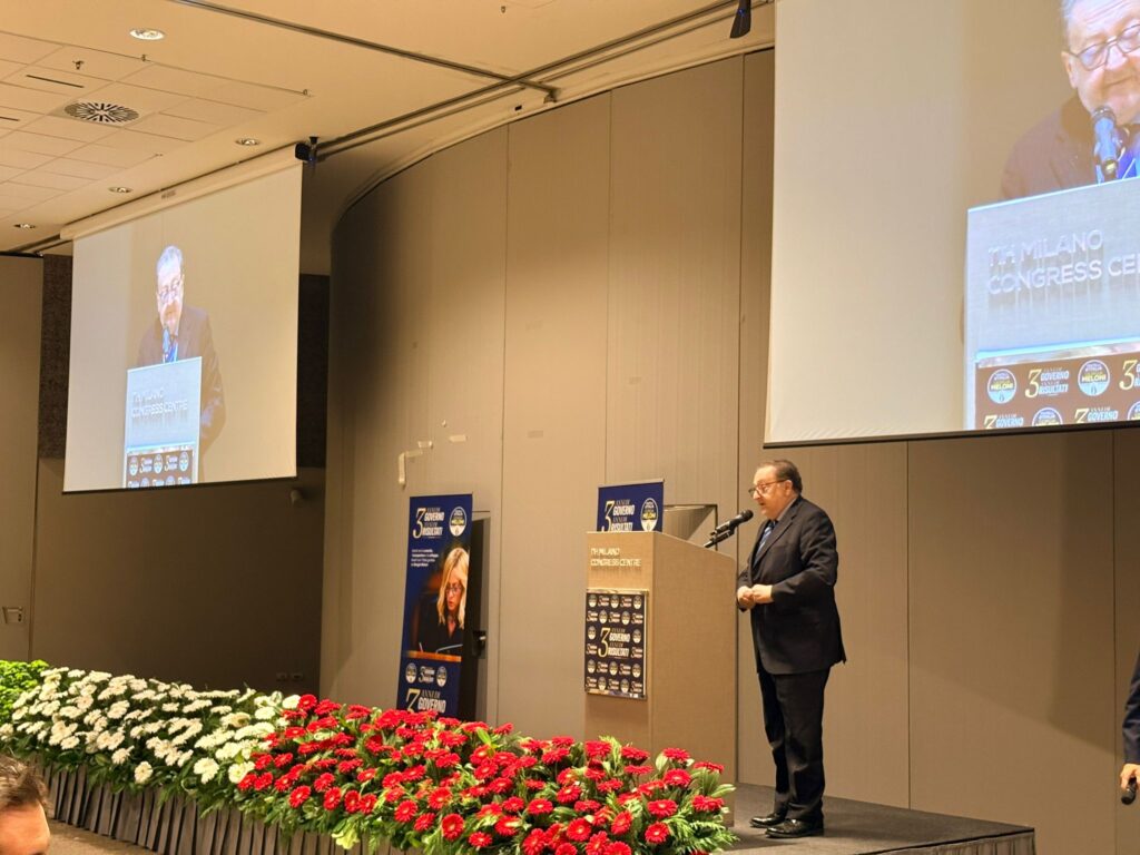 (ALL.FOTO-VIDEO) LOMBARDIA, FDI, DE CORATO: «HO SEGNALATO UNICA DIREZIONE MAFIA-CAMORRA-‘NDRANGHETA COME DENUNCIATO DA DDA. IMPORTANZA DL SICUREZZA».