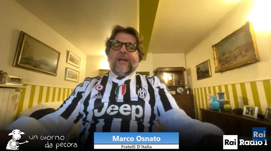 CALCIO, PRESIDENTE JUVE CLUB MONTECITORIO OSNATO: ESONERO TUDOR? MI PIACEREBBERO KLOPP OPPURE ZIDANE,CHE HA DNA BIANCONERO; E CANTA IN DIRETTA A RADIO1 ‘FINO ALLA FINE FORZA JUVE!’(VIDEO)