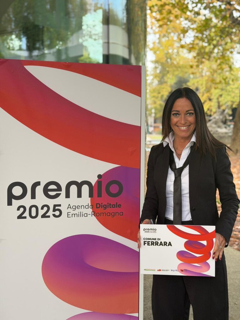 DIGITALIZZAZIONE, RICONOSCIMENTO A FERRARA NELL’AMBITO DEL PREMIO REGIONALE ‘AGENDA DIGITALE’: “INDICE DI INTERATTIVITÀ MAGGIORMENTE MIGLIORATO DELL’EMILIA-ROMAGNA”. VINCENTI LE AZIONI DI ALFABETIZZAZIONE DIGITALE RIVOLTE AI CITTADINI