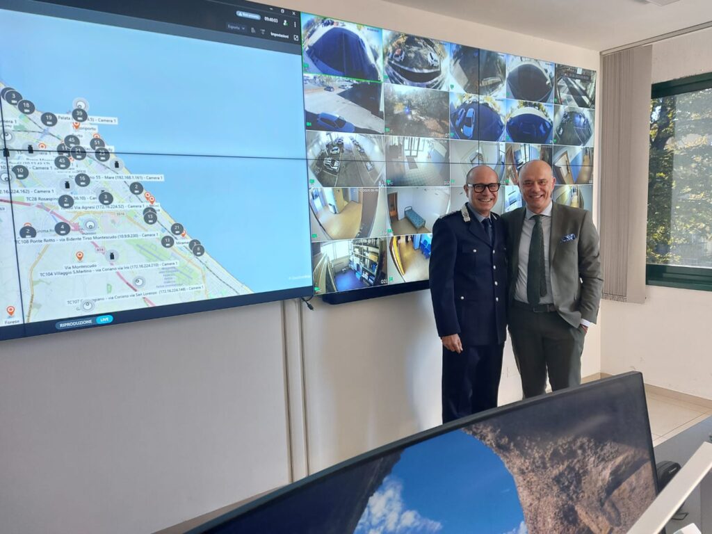 Confcommercio e Federpreziosi in visita alla Centrale Radio Operativa della Polizia Locale di Rimini
