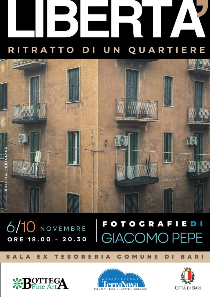 IL COMUNE COMUNICA – “Libertà – ritratto di un quartiere” da oggi al 10 novembre all’ex Tesoreria del Comune 30 scatti per raccontare il Libertà