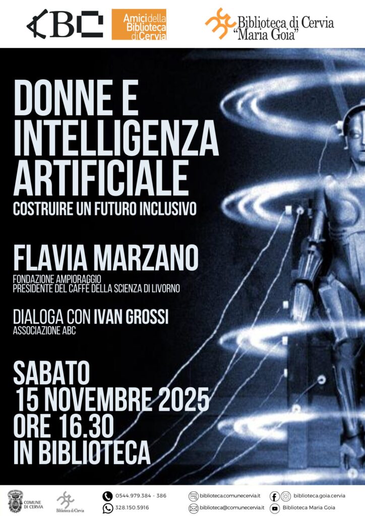 Comunicato stampa: Biblioteca “Donne e Intelligenza Artificiale” 15 novembre.