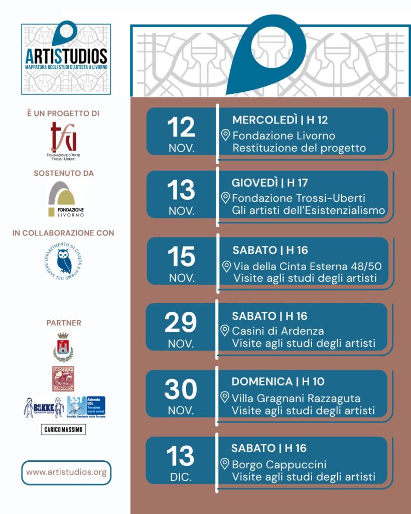 Presentazione del progetto ArtiStudios: mappatura degli studi d’artista a Livorno