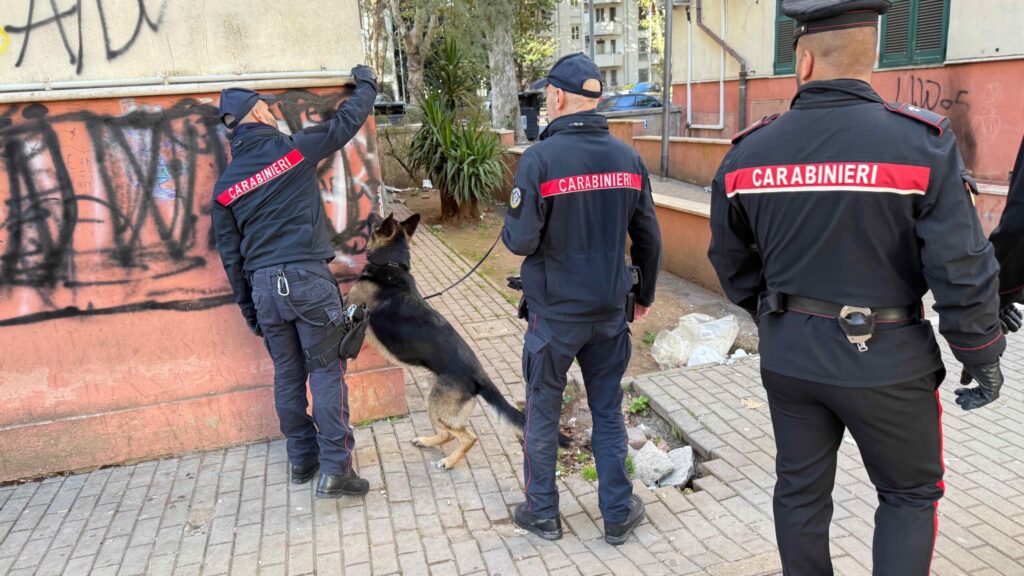 #CONTIENE FOTO# QUARTICCIOLO – ANCORA CONTROLLI ANTIDROGA DEI CARABINIERI NEL QUARTIERE – IN CAMPO UNITA’ SPECIALIZZATE – LEGALITA’ E SICUREZZA AL CENTRO DELL’AZIONE – NUMEROSE DOSI DI DROGA GIA’ SEQUESTRATE E 4 PERSONE FERMATE