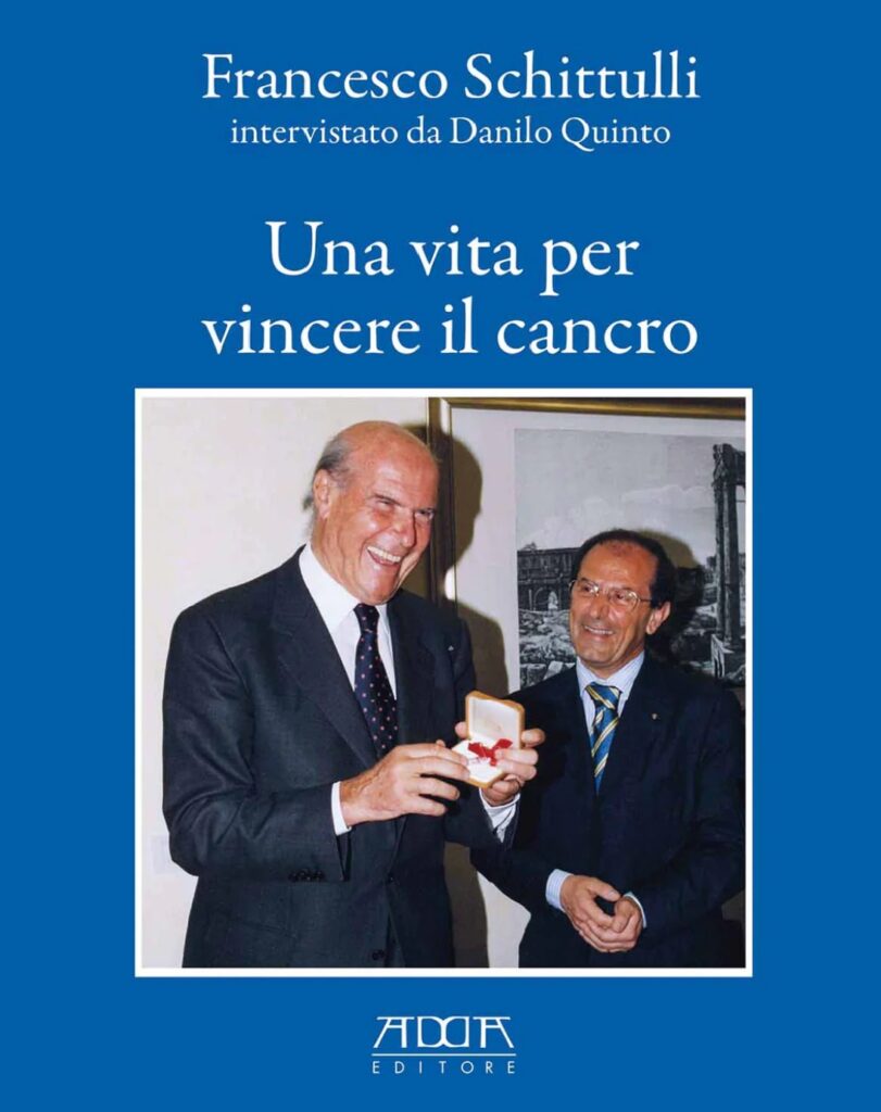 Cs – La prossima settimana a Giovinazzo, Monopoli, Molfetta e Turi la presentazione del libro del prof. Schittulli + copertina + foto