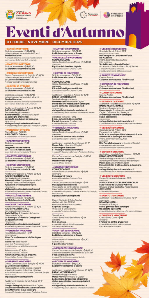 Eventi d’autunno – Un ricco programma culturale fino alla vigilia di Natale