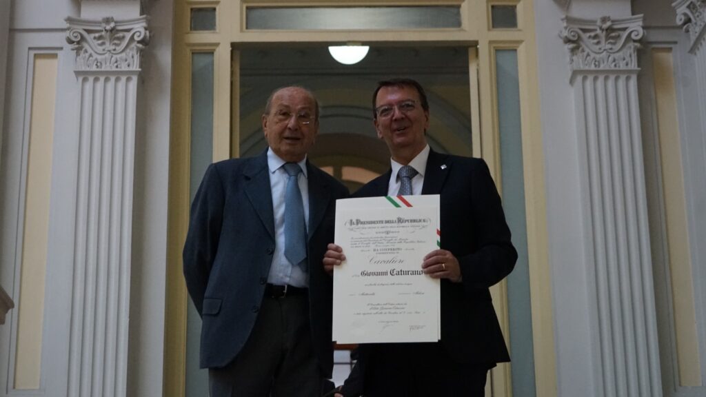 Giovanni Caturano Cavaliere della Repubblica. La soddisfazione del Presidente Aci Salerno Demasi