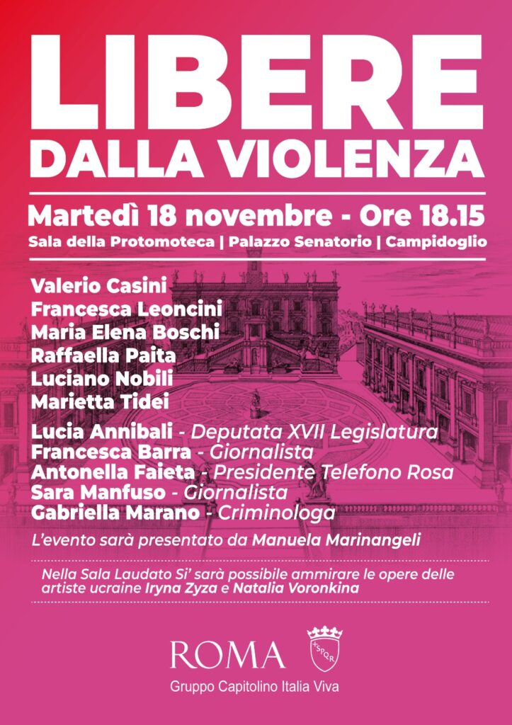 AGENDA CONSIGLIERI CAPITOLINI CASINI E LEONCINI (IV) – MARTEDÌ 18 NOVEMBRE 2025