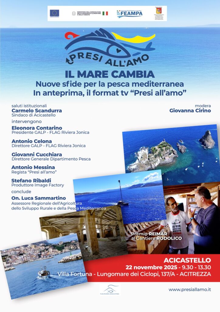 “Presi all’Amo”, il format tv sulla Sicilia del mare raccontata da Alessandro Cecchi Paone sarà presentato il 22 novembre ad Acitrezza