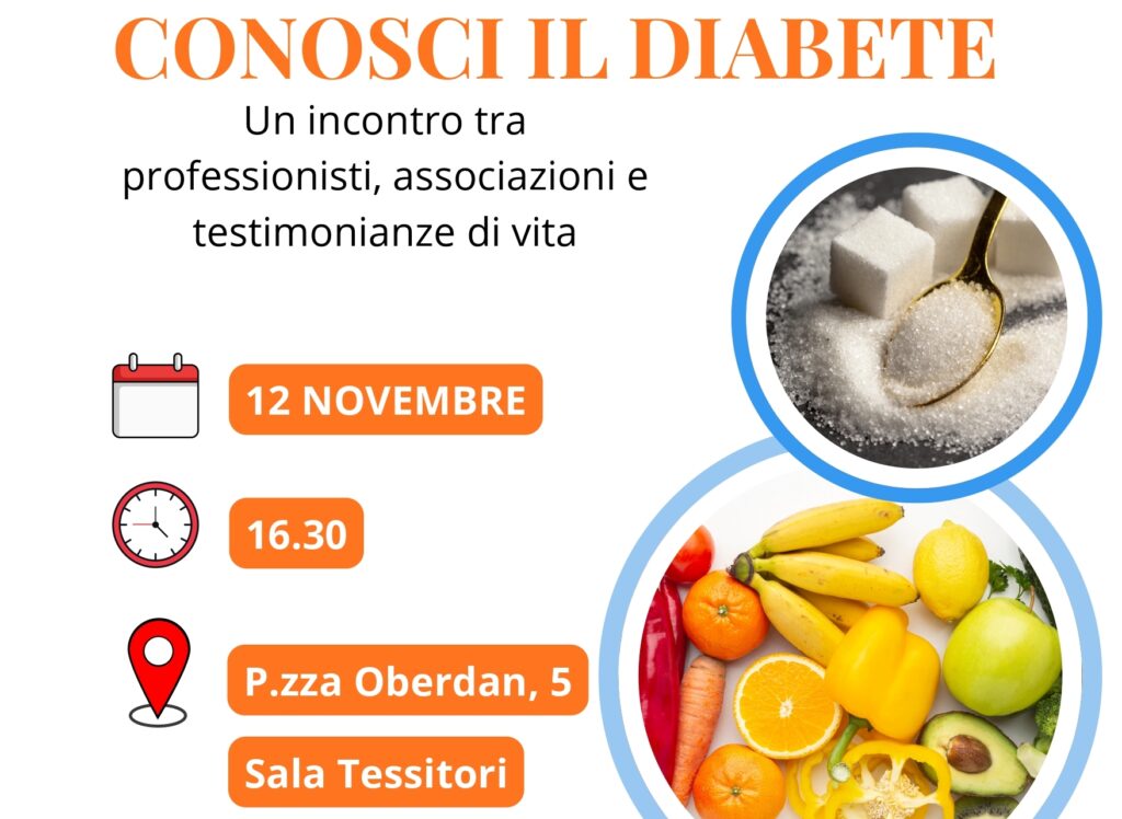 (ACON) DIABETE. MERCOLED 12, ORE 15.30, INCONTRO IN SALA TESSITORI A TRIESTE