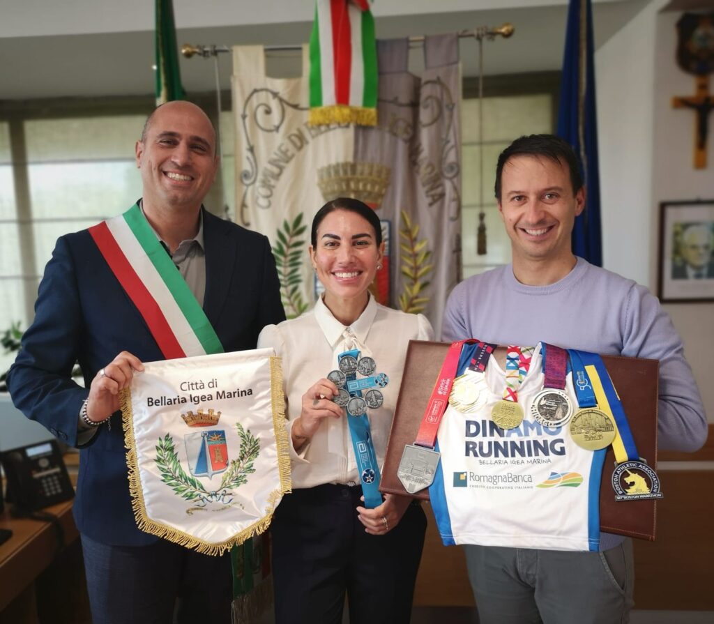 Fotonotizia | Ha collezionato le sei corse su strada più prestigiose del mondo: l’omaggio dell’Amministrazione a Martina Brandi.