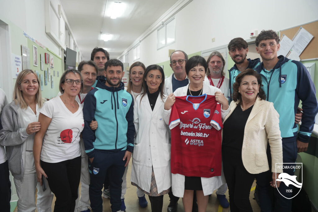 Il Pescara Calcio incontra i donatori sangue Fidas Pescara