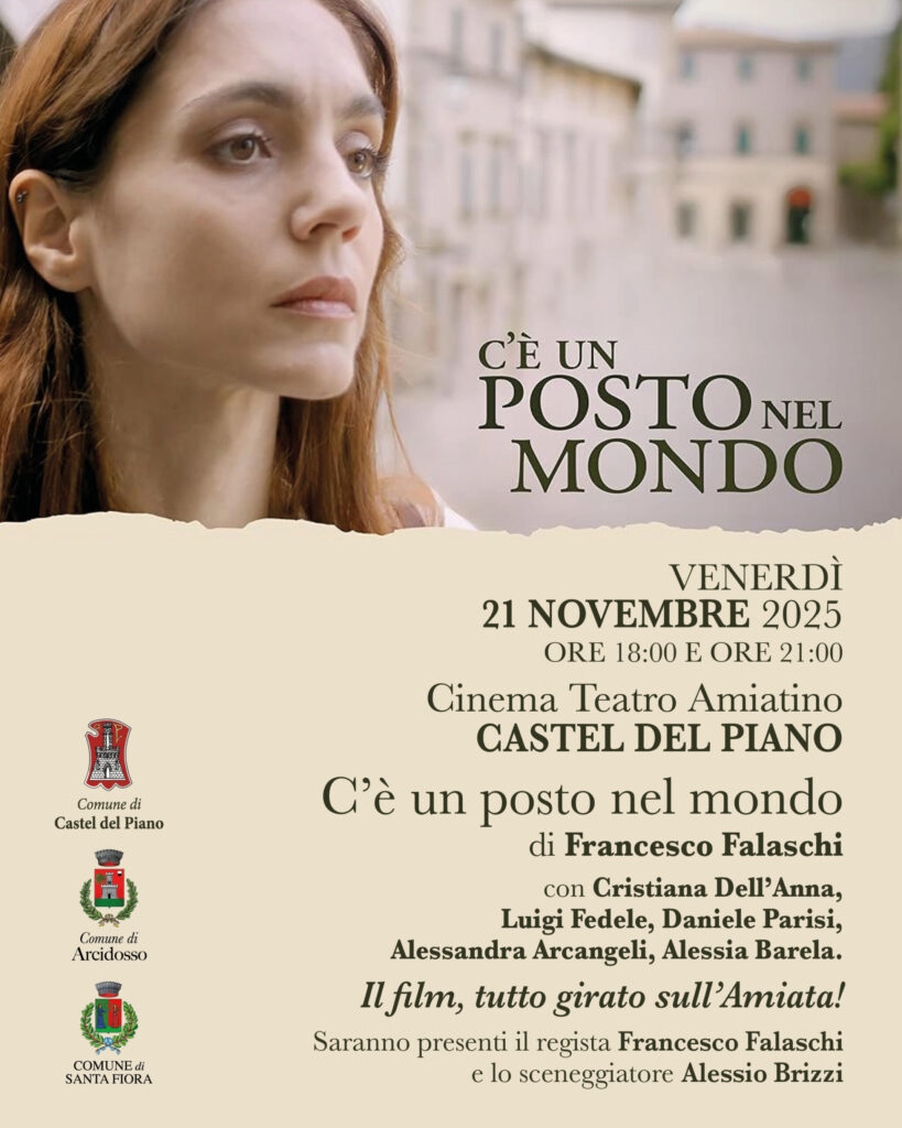 A Castel del Piano Proiezioni del film C’è un posto nel mondo di Francesco Falaschi