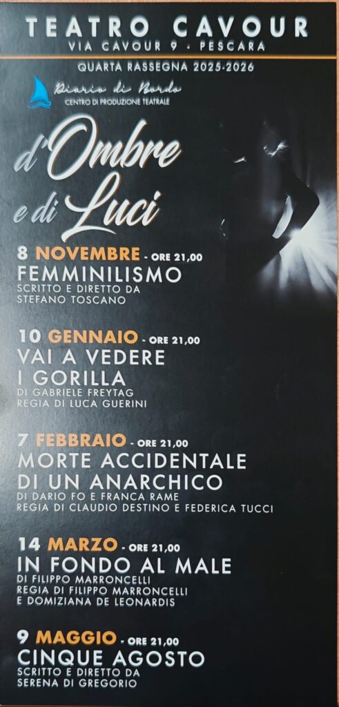 Teatro Cavour, sabato si alza il sipario sulla quarta rassegna. “D’ombre e di luci” è dedicata a William Zola