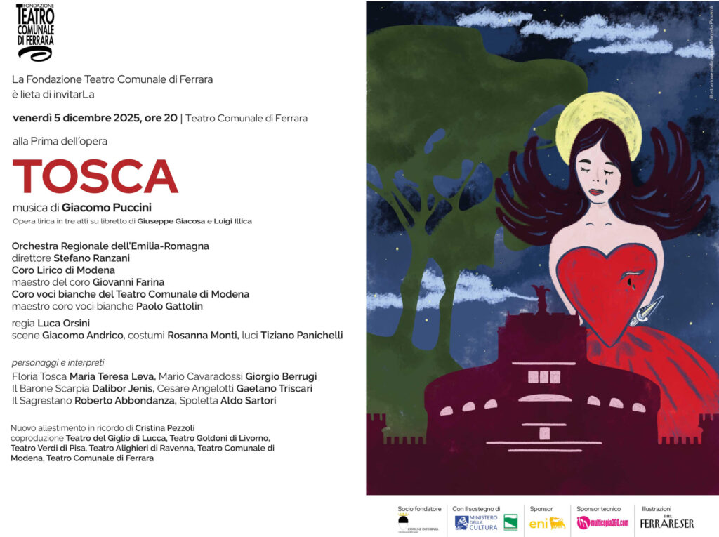 INVITO | “TOSCA” di Giacomo Puccini | venerdì 5 dicembre 2025, ore 20.00 | Teatro Comunale di Ferrara