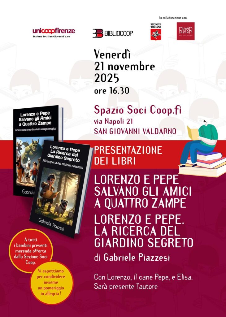 Allo Spazio soci Coop arrivano “Lorenzo e Pepe” di Gabriele Piazzesi