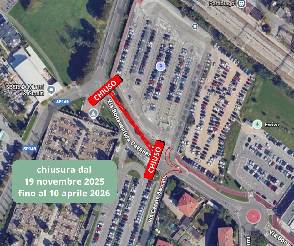 Dal 19 novembre 2025 al 10 aprile 2026 chiusura di via Bonaventura Cavalieri