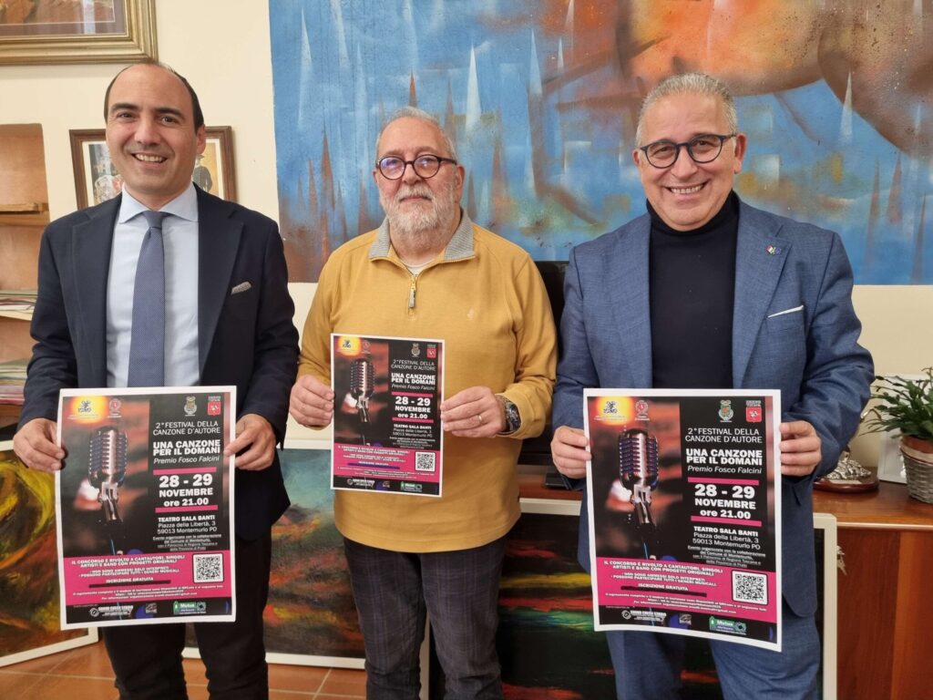 Una canzone per il domani. A Montemurlo il secondo Festival della canzone d’autore – Premio Fosco Falcini