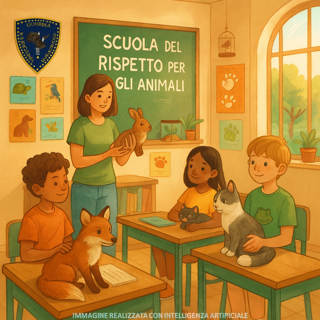 La tutela degli animali cominci dai banchi di scuola: la Guardia Nazionale Ambientale propone incontri mensili nelle scuole dell’infanzia e primarie