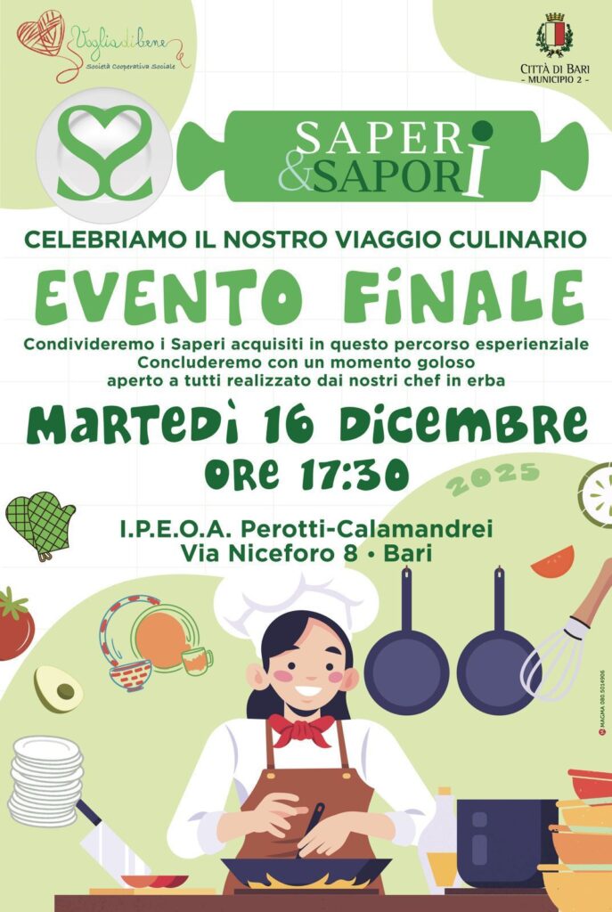 IL COMUNE COMUNICA – “Saperi&Sapori”, laboratori di cucina per minori con disabilità: domani l’evento conclusivo del progetto del Municipio II con buffet di dolci preparato dai partecipanti