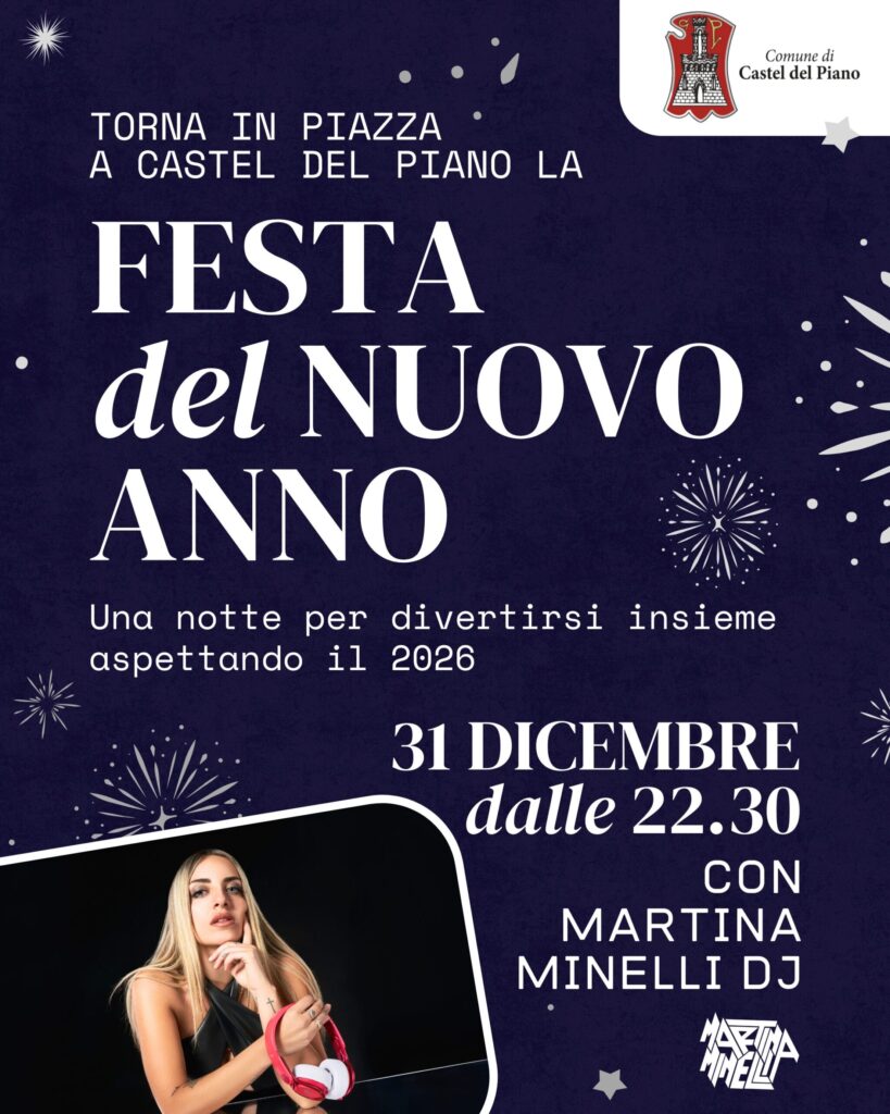 Torna il Capodanno in piazza a Castel del Piano: musica e divertimento per accogliere il 2026