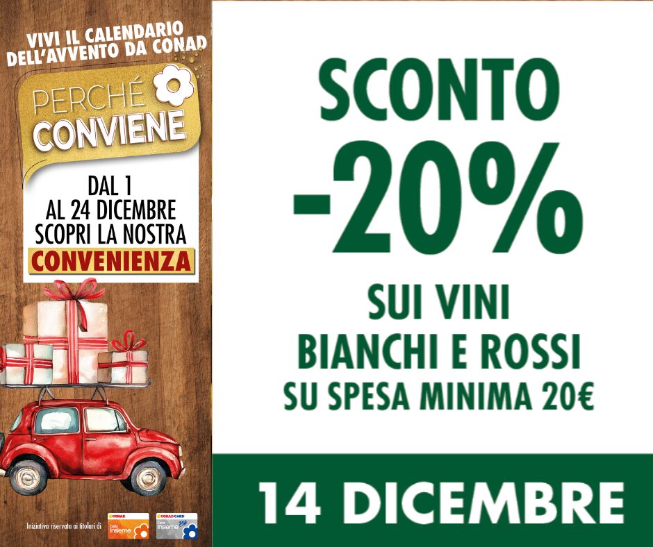 Il Calendario dell’Avvento Conad: passo dopo passo accompagna il piacere delle feste