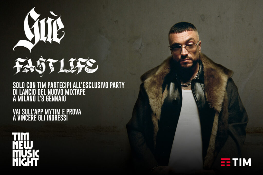 TORNA ‘TIM NEW MUSIC NIGHT’, NUOVA SERATA IN ESCLUSIVA SU TIMVISION CON GUÉ L’8 GENNAIO