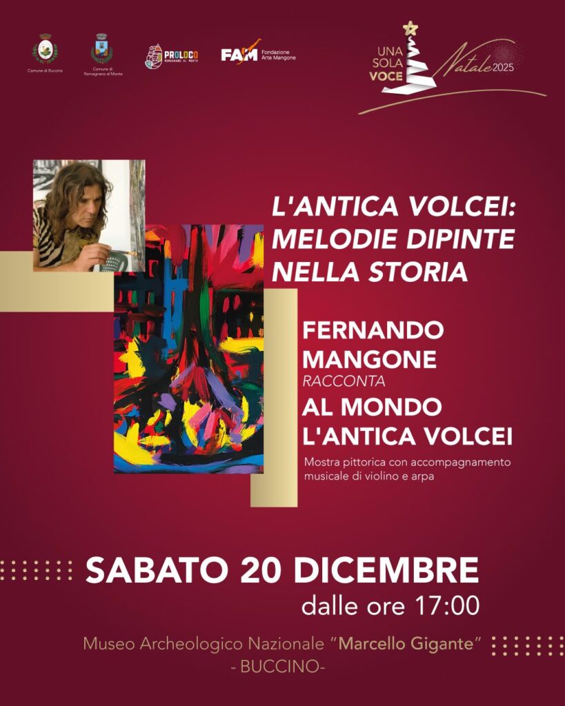 IL PITTORE FERNANDO MANGONE RACCONTA L’ANTICA VOLCEI – Conferenza Stampa domani venerdì 19 Dicembre 2025
