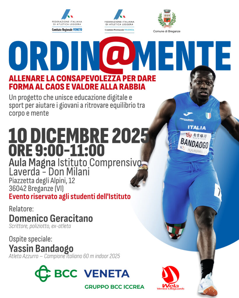 FIDAL VENETO A BREGANZE CON IL PROGETTO “ORDIN@MENTE” | Comunicato Stampa